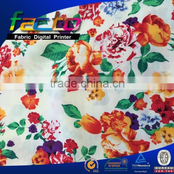 100% viscose printed fabric, flower pattern, blouse fabric