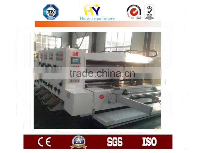 Lead edge feeding printing slotting machine