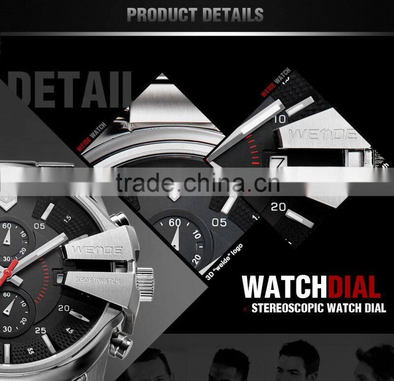 WEIDE High Quality Factory Sale Promotion Quartz Man Vogue Watch