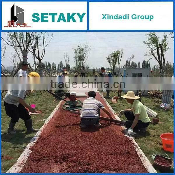 colorful permable concrete for sideway