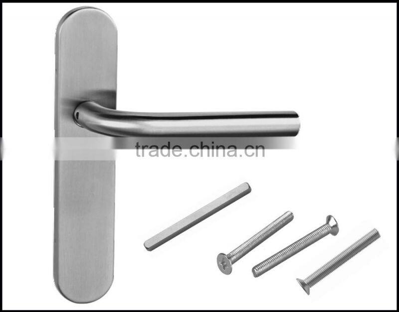 Enconomic long plate door handle