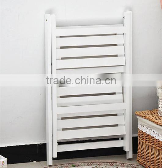 home life zakka folding solid wood 2-tier flower pot ,sundries display shelf