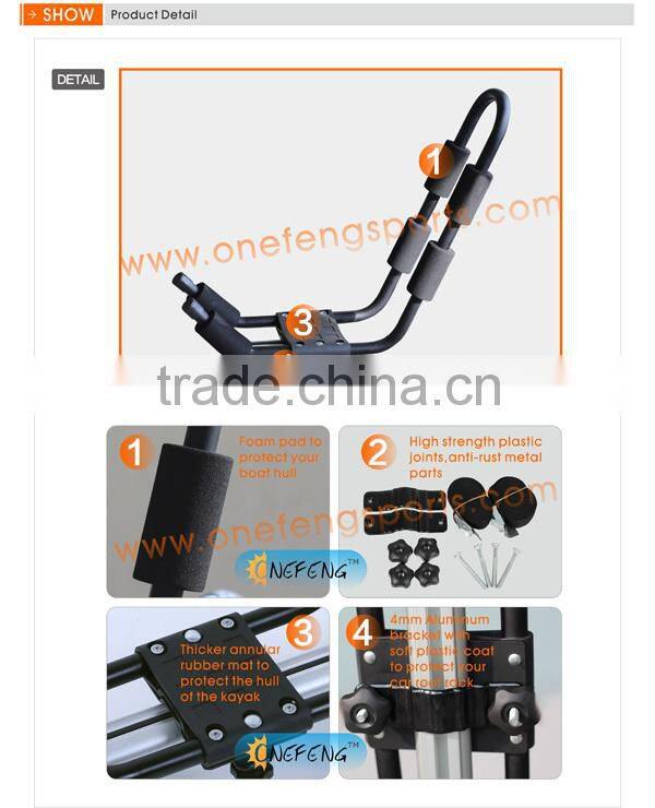 Fold down Kayak Carrier -J Style roof rack