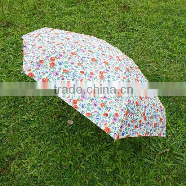 Super tiny lady flower sun rain 4-foding umbrella