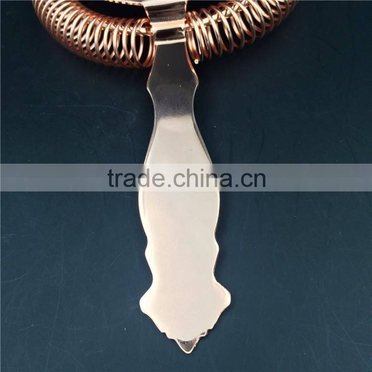 2016 new style smooth handle cocktail strainer,ice strainer,stainless steel ice strainer