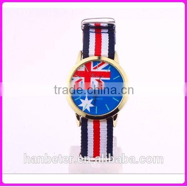 2016 brazil olympic games canvas promotion America flag watch with low price
