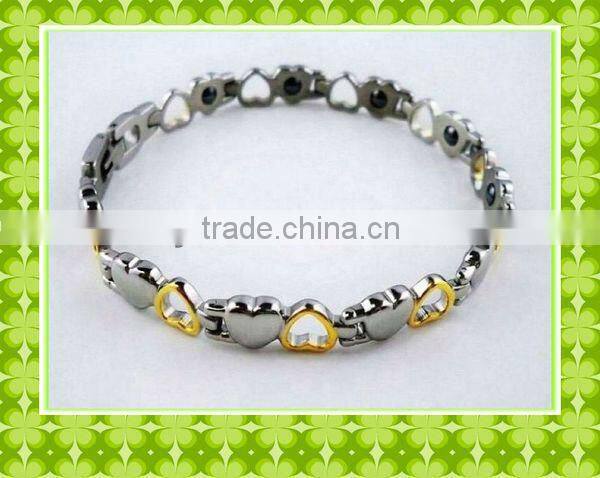 Wholesale gold plated Titanium magnetic bracelets