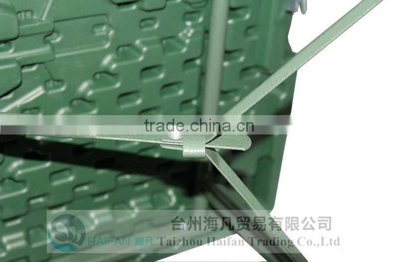 durable 122cmadjustable green troop plastic folding dining table and chair with lock/high quality plastic dining table for troop