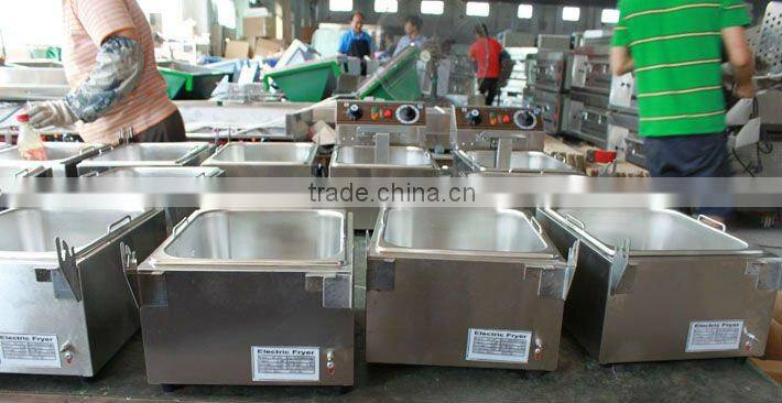 13L stainless steel industrial deep fat fryer