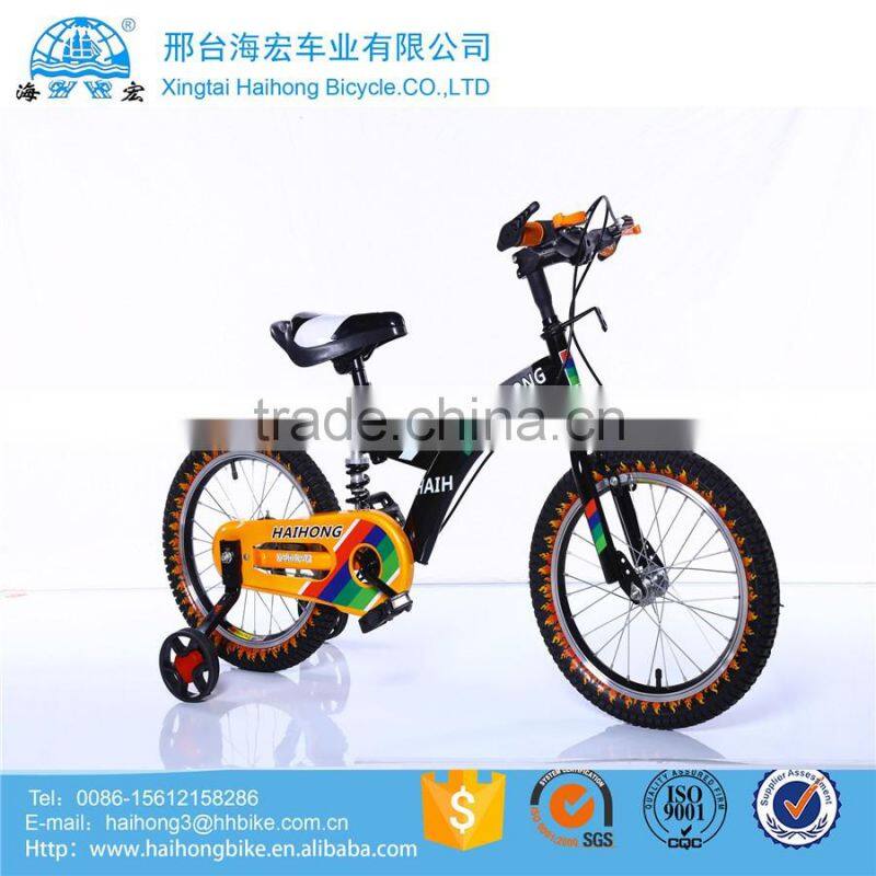 Nice purple kid bike with back