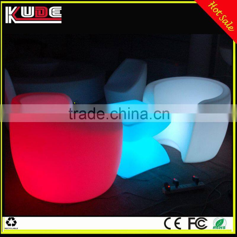 LED Furniture KD-F862 indoor LED single seat sofa with remote control