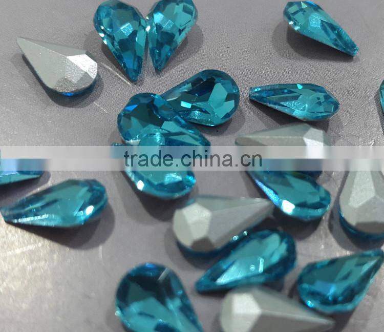 Factory Wholesale Perfect Shining 6x10mm Marquise Shaped Stone For Luxury Decoration Loose Pointback Gemstone