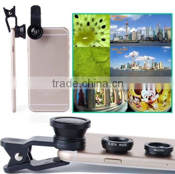 High Definition Universal 3 in 1 clip lens