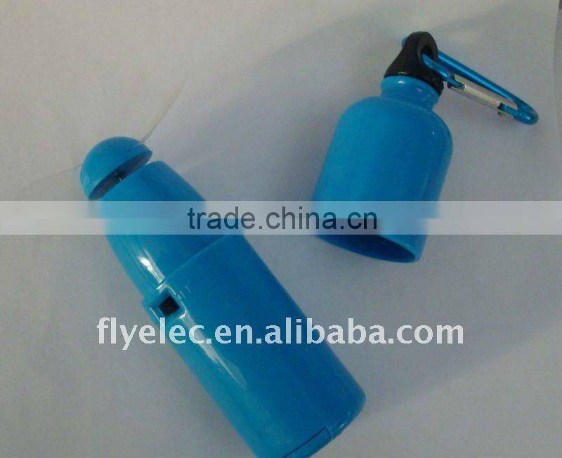 Novelty Bottle Shape Fan With Carabiner