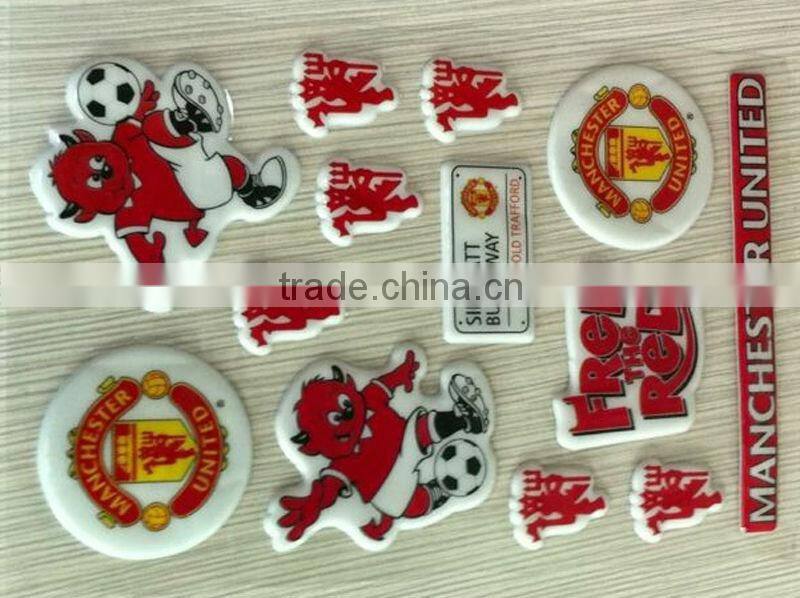 new product football design fashion kids pvc sponge sticker