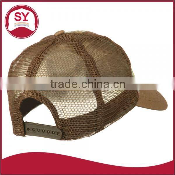 Customize Floral 5 panel Trucker Mesh Snapback Cap