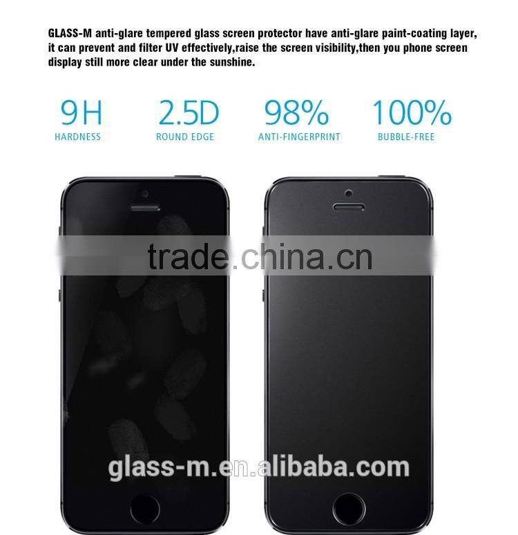 GLASS-M Anti Glare Tempered Glass for iPhone SE