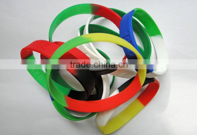 glow in the dark silicone bracelet bulk promotional gift for kids