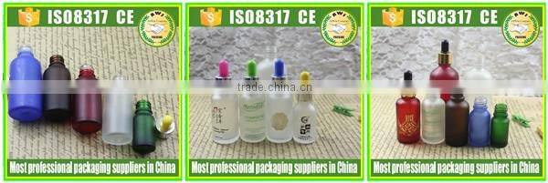 Screw Cap Sealing Type black frosted glass dropper bottle