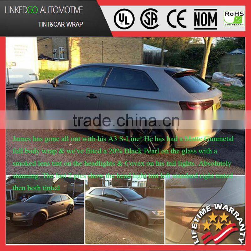 New Fashion Style Air Bubble Free Purple 1.52*30M Vinyl Sticker Matte Car Vinyl Wrap