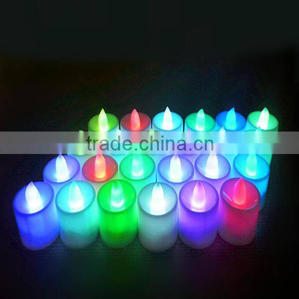 7 Color Battery Operated LED Tealight Candle LED Nightlight for Christmas Decoration