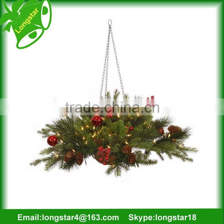 Beautiful Christmas decorations Willow Flower Basket From Manufacturer