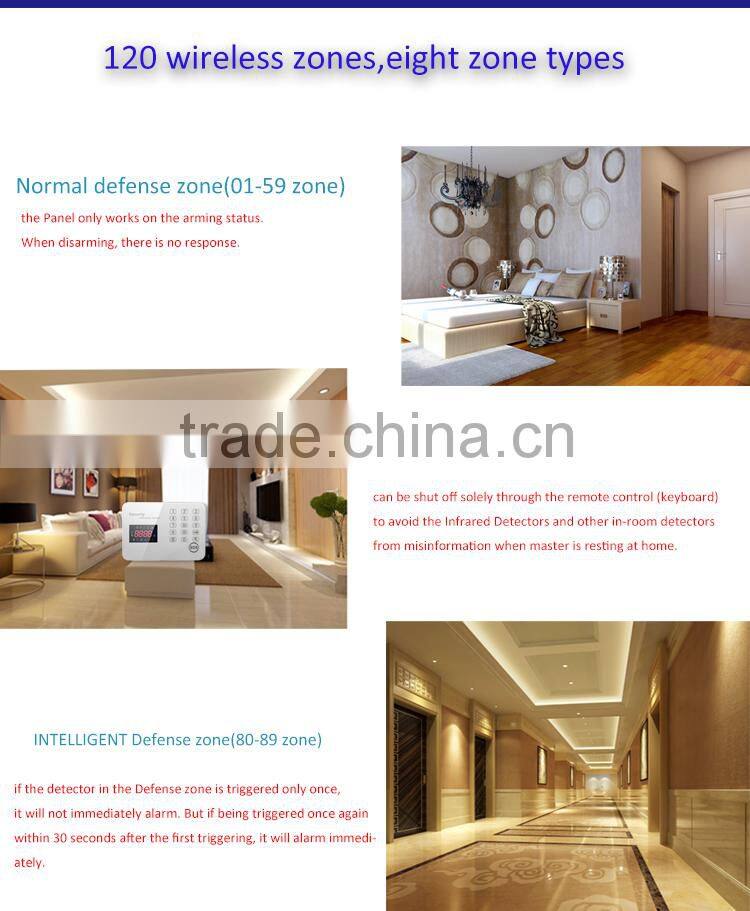 LEEKGO Hot Sales High Quality autodial gsm wireless home burglar security alarm system