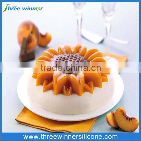 Big cake mold for home usage with sunflower new design