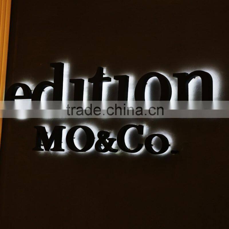 Advertising Wholesale Metal Rear Lit Letters