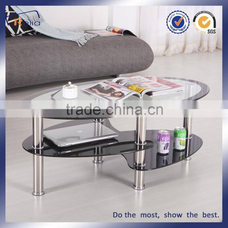 Modern Unique Tempered Glass Coffee Tables/Living Room Tea Table