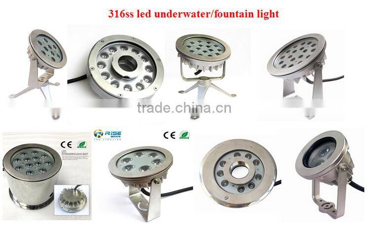 316 stainless steel IP68 DMX512 controllable RGBW 4IN1 Cree led led underwater fountain light
