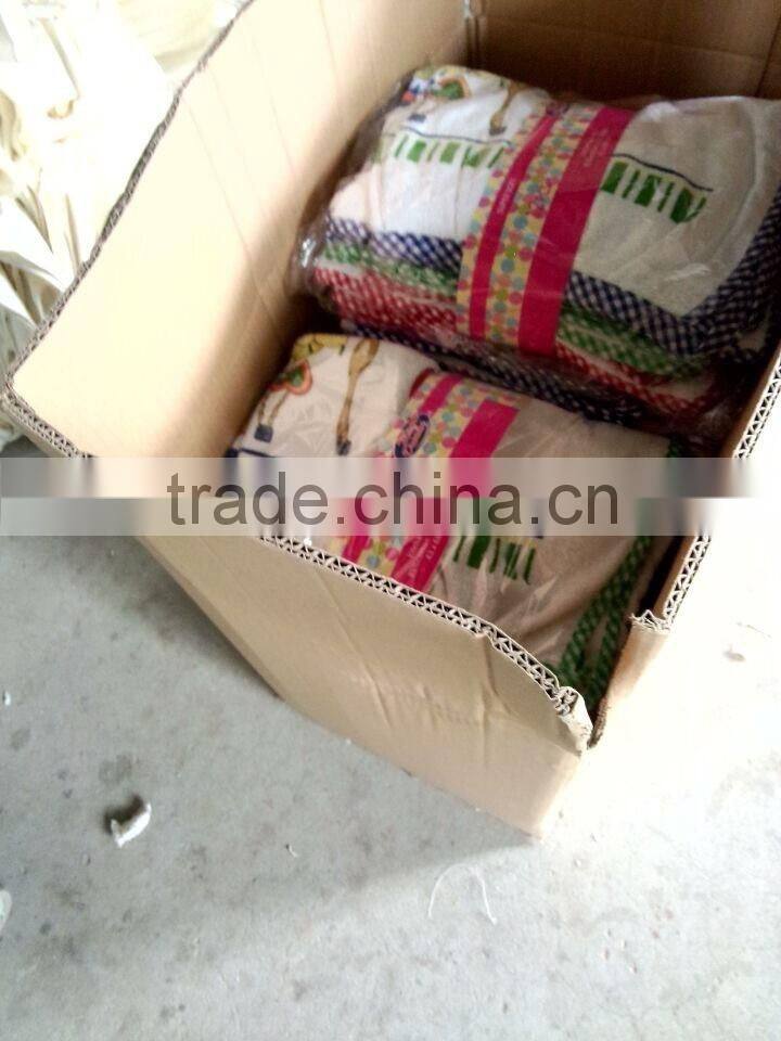 new design velour half waist yarn dye jacquard apron check apron for cooking