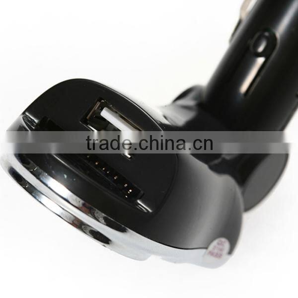 fm car transmitter with line out function and support USB disk and SD/MMC card