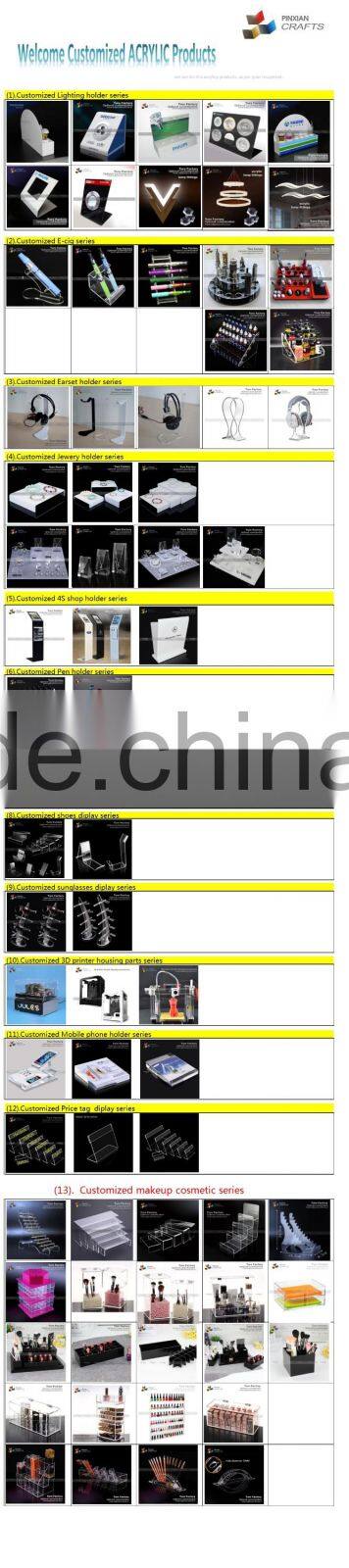 custom Transparent acrylic headset display shelf