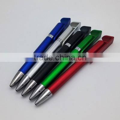 mobile phone support twist pen with big clip