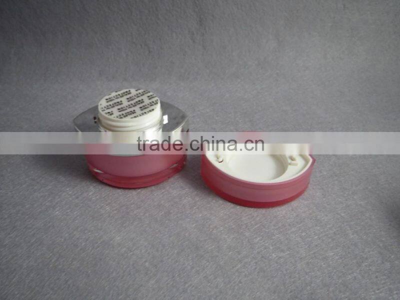 gold plastic empty cosmetic creams packaging jars