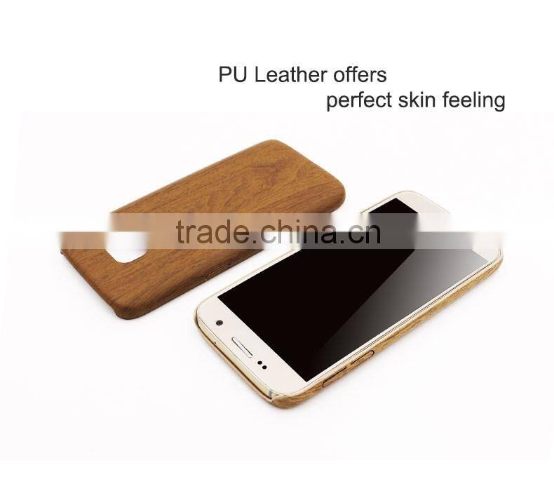 LZB Hot Selling Wood PU Skin Case for Samsung S7,for Samsung Galaxy S7 Wood Case