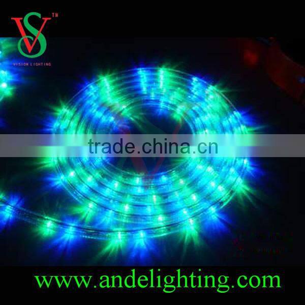 High Quality 3 wires 50 meter holiday decorative led rope light