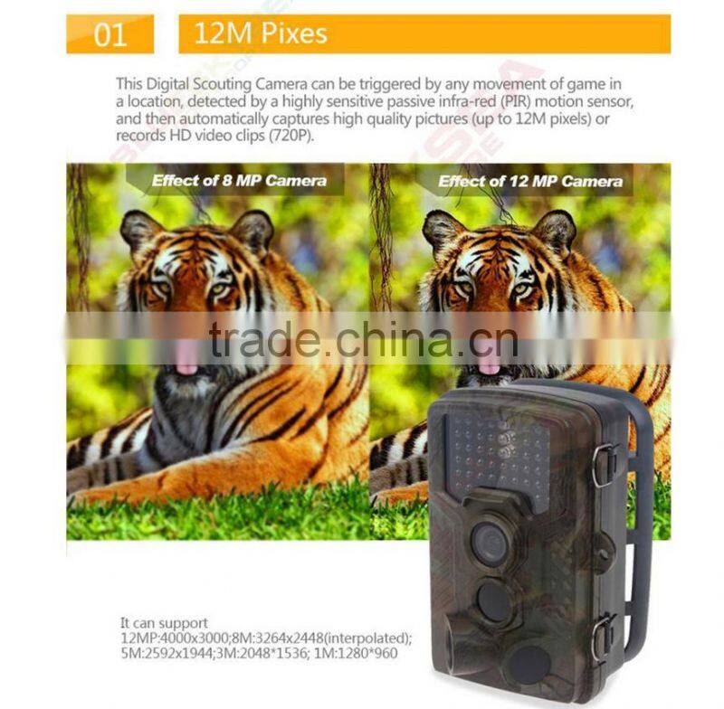 camera for hunting with great price ltl-8210a wide angle hunting camera H801W New design