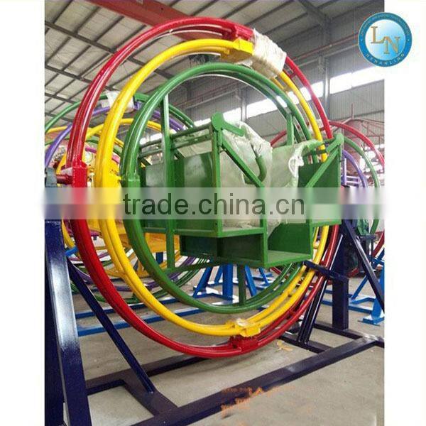 Indoor amusment electric toy mechanical human gyroscope rides for sale