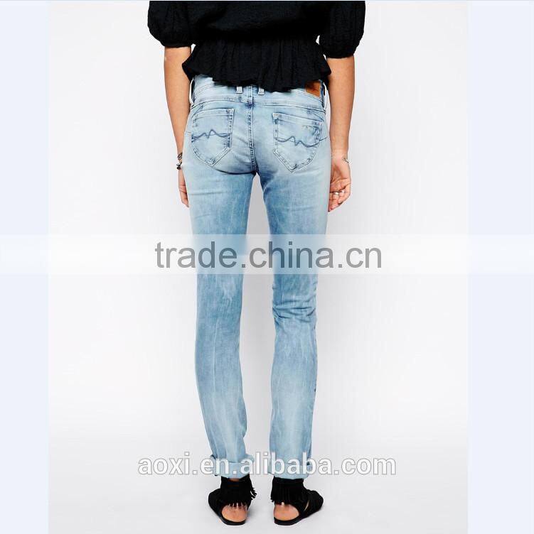 2015 fashion jeans women pop betty jeans ladies classic blue straight beg ripped boyfriend jeans