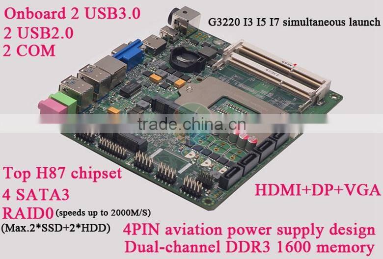 H87 Intel Core i3 4150 3.5Ghz Barebone Mini PC Partaker