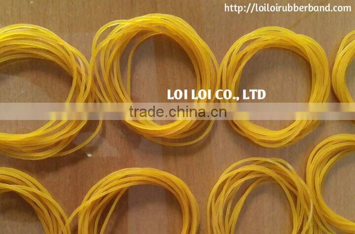 100% Natural Golden Yellow Rubber Bands - Good Quality & Low Price