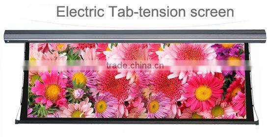 CE Motorized tab tensioned screen