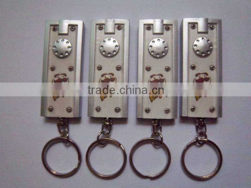 Hot sell factory direct supply promotional led light keychain