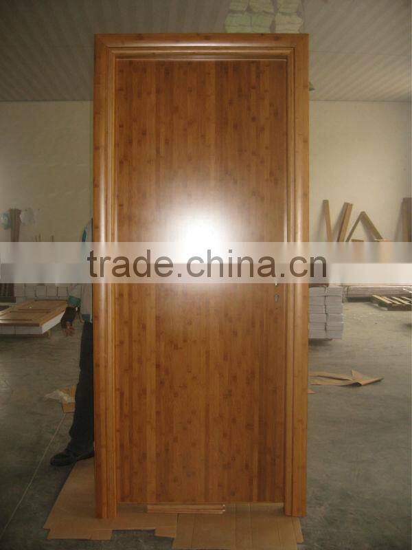 Solid dark carbonized a grade bamboo door