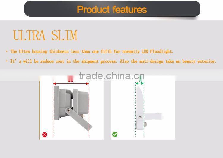 20W 1400lm Water proof IP44 Led Floodlight with sensor