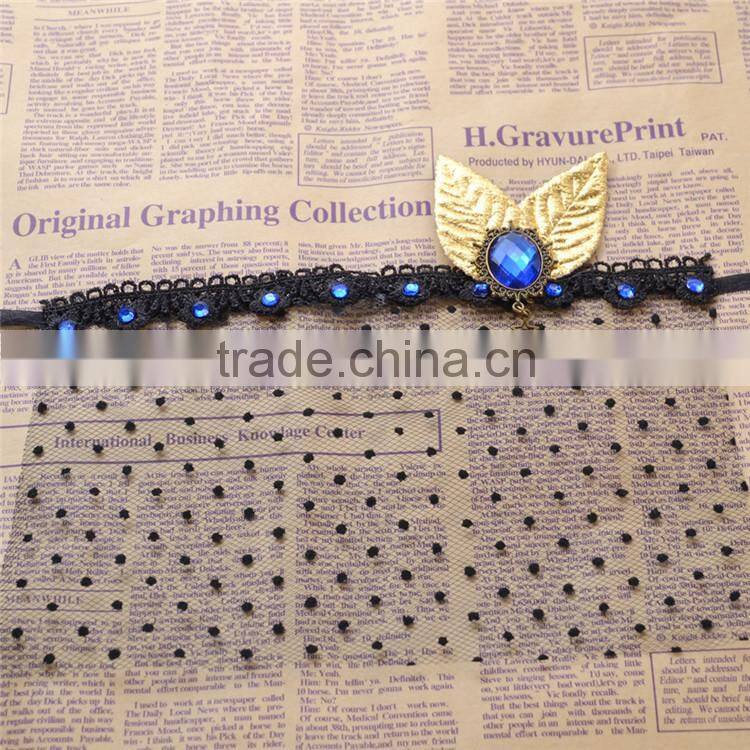 MYLOVE gold leaf lace mask handmade women accessory fashion mask ML5063