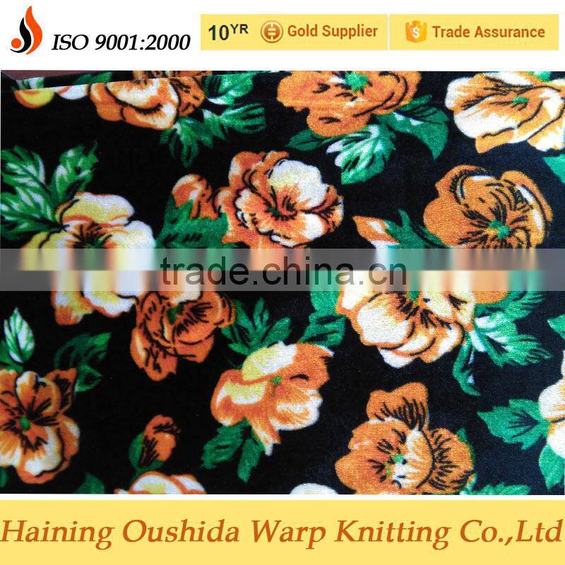 Hot sale polyester spandex Korean velvet,micro stretch velvet