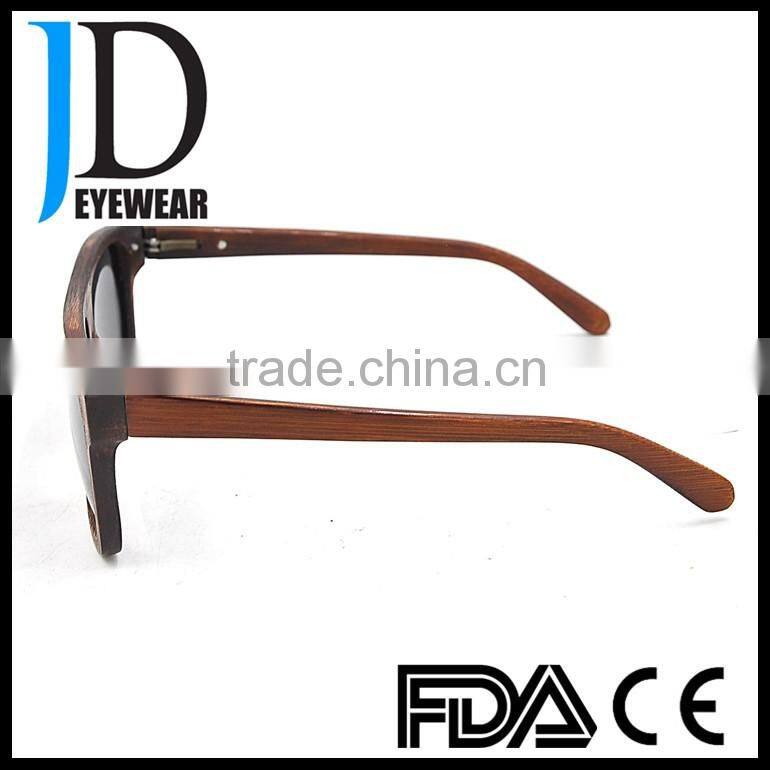 2016 summer beach square flat top brand wood sunglasses factory